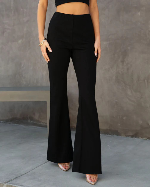Duffy High Rise Wide Leg Pants - Black | VICI