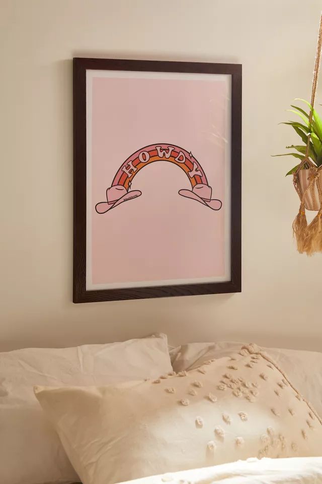 Doodle By Meg Howdy Rainbow Art Print | Urban Outfitters (US and RoW)