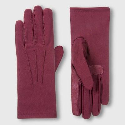 Isotoner Adult Spandex Gloves - Plum Purple S/M | Target