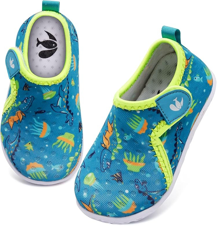FEETCITY Boys Girls Water Shoes Kids Aqua Socks Quick Dry Barefoot for Beach Swimming Pool | Amazon (US)
