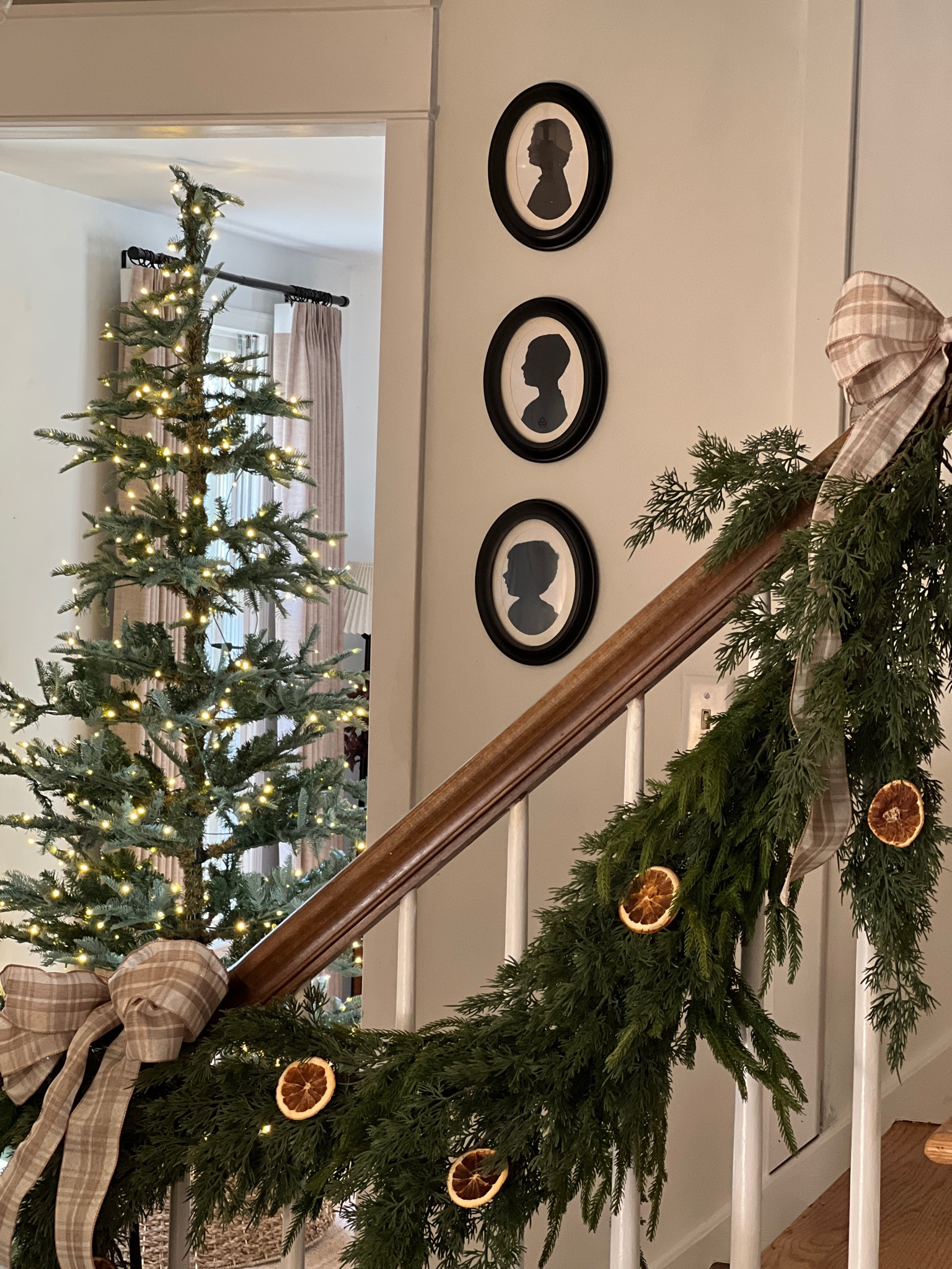 Christmas inspo! King noble fir, cedar garlan, Norfolk pine garland

#LTKSeasonal #LTKhome