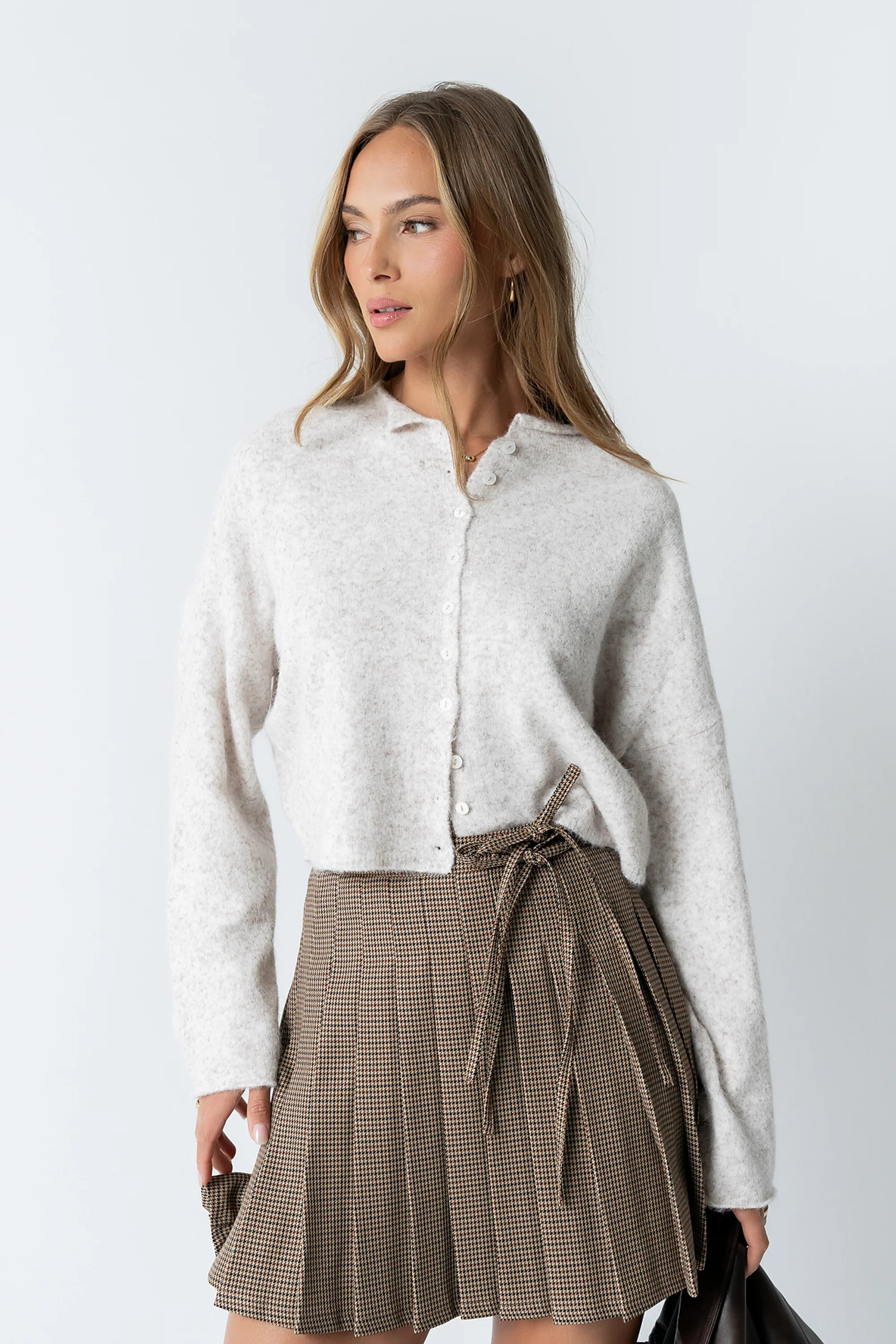 Maci Cardigan in Natural | Böhme US