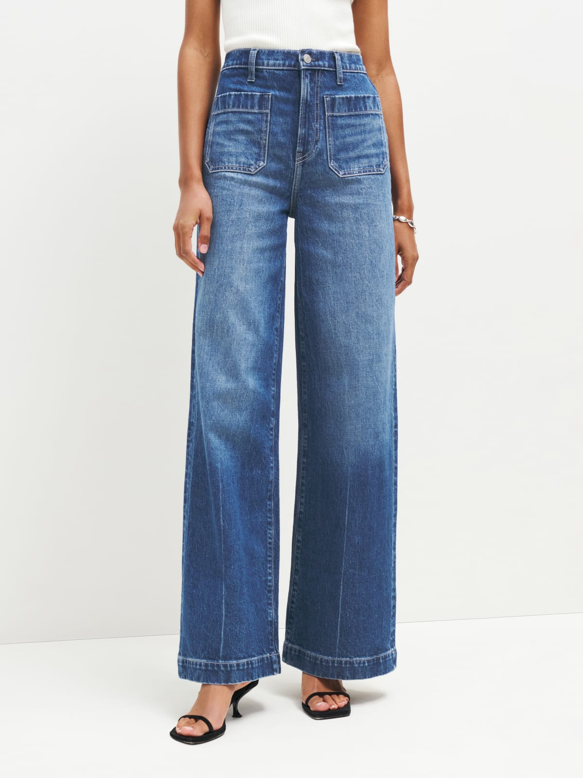 Janae Ultra High Rise Wide Leg Jeans | Reformation (Global)