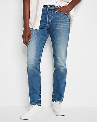 Slim Medium Wash Hyper Stretch Jeans | Express