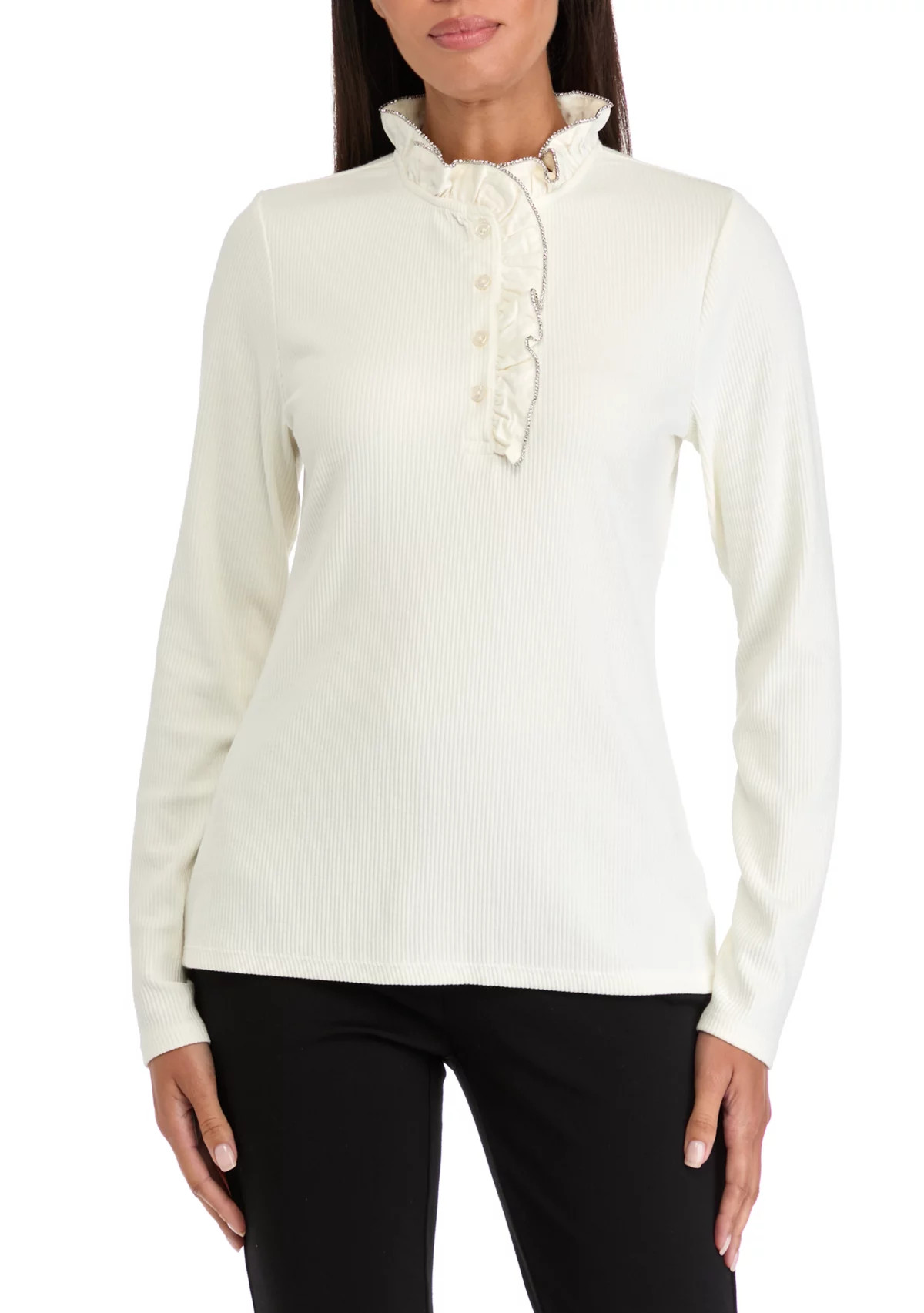 Women's Ruffle Embellished Top | Belk