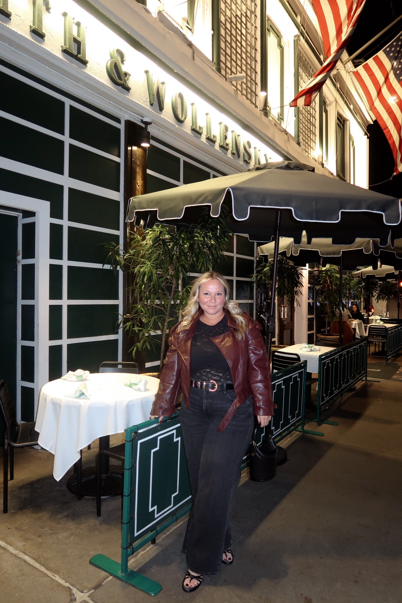 Midsize fall outfit 
Easy comfortable dinner outfit in NYC! 
Lace top size LARGE 
Jeans size 14 SHORT 
Jacket size MEDIUM 

Fall style, fall outfit, dinner outfit, date night outfit, NYFW, fall trends, fall jacket, American Eagle, Amazon fashion, Amazon finds, midsize style, street style, jeans, denim, faux leather jacket 

#LTKNYFW #LTKOver40 #LTKMidsize