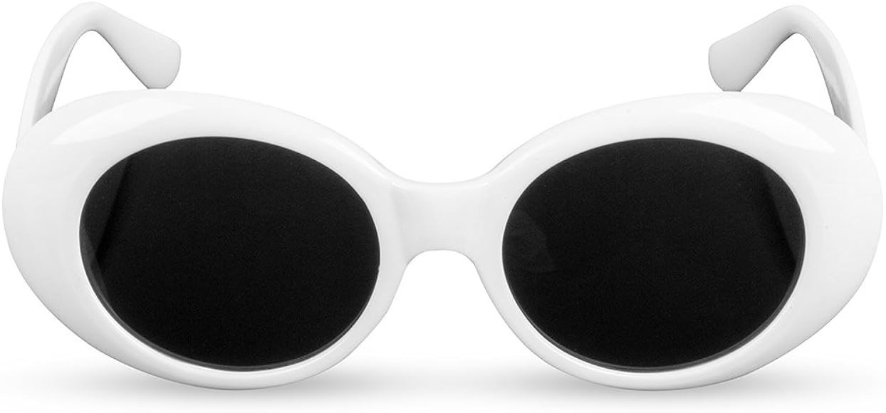 Kurt Cobain Vintage Shades Sunglasses Nirvana Thick Alien Oval Frame Glasses Outdoor Sports Eyewear  | Amazon (UK)