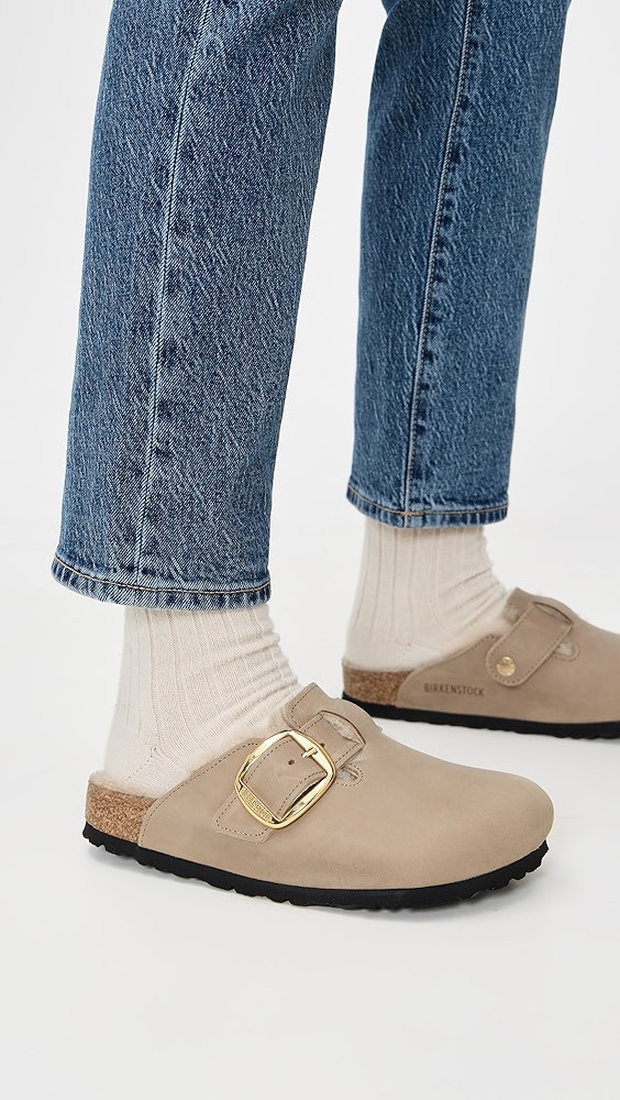 Boston Big Buckle Shearling Clogs | Shopbop