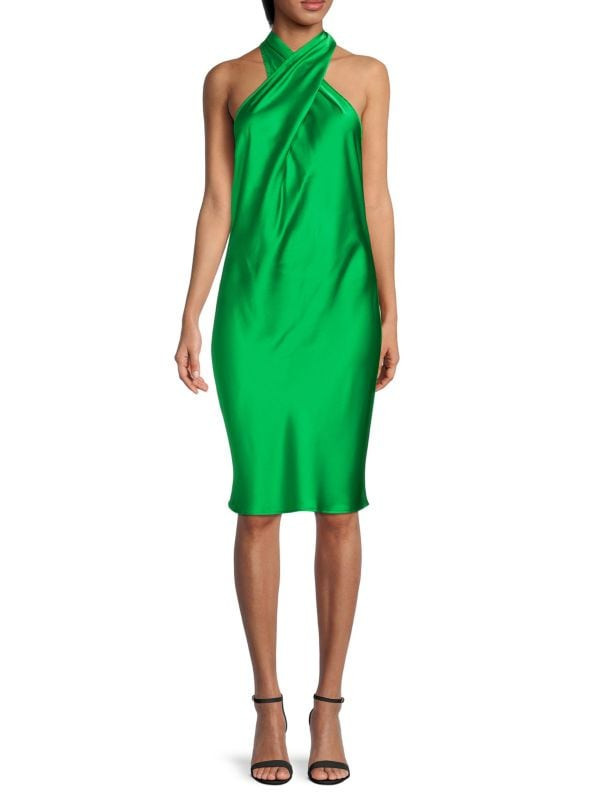 Neck Tie Satin Dress | Saks Fifth Avenue OFF 5TH