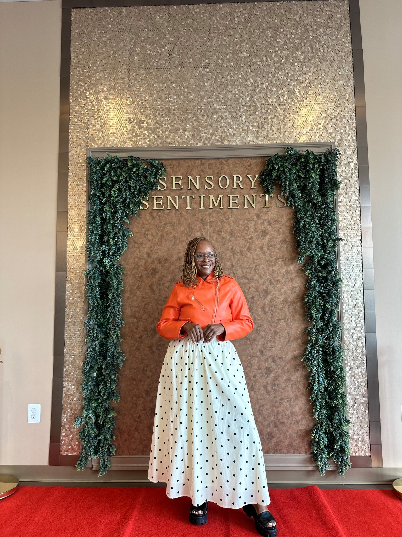Spa Day Outfit
Polka dot dress
Orange cropped jacket 
Black platform sandals 

#LTKvlog #LTKootd #LTKdayinmylife