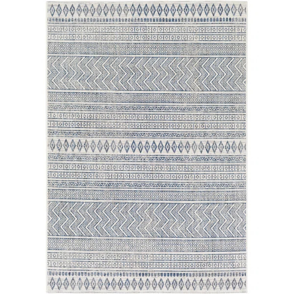 Gunter Denim Indoor/Outdoor Area Rug | Wayfair North America
