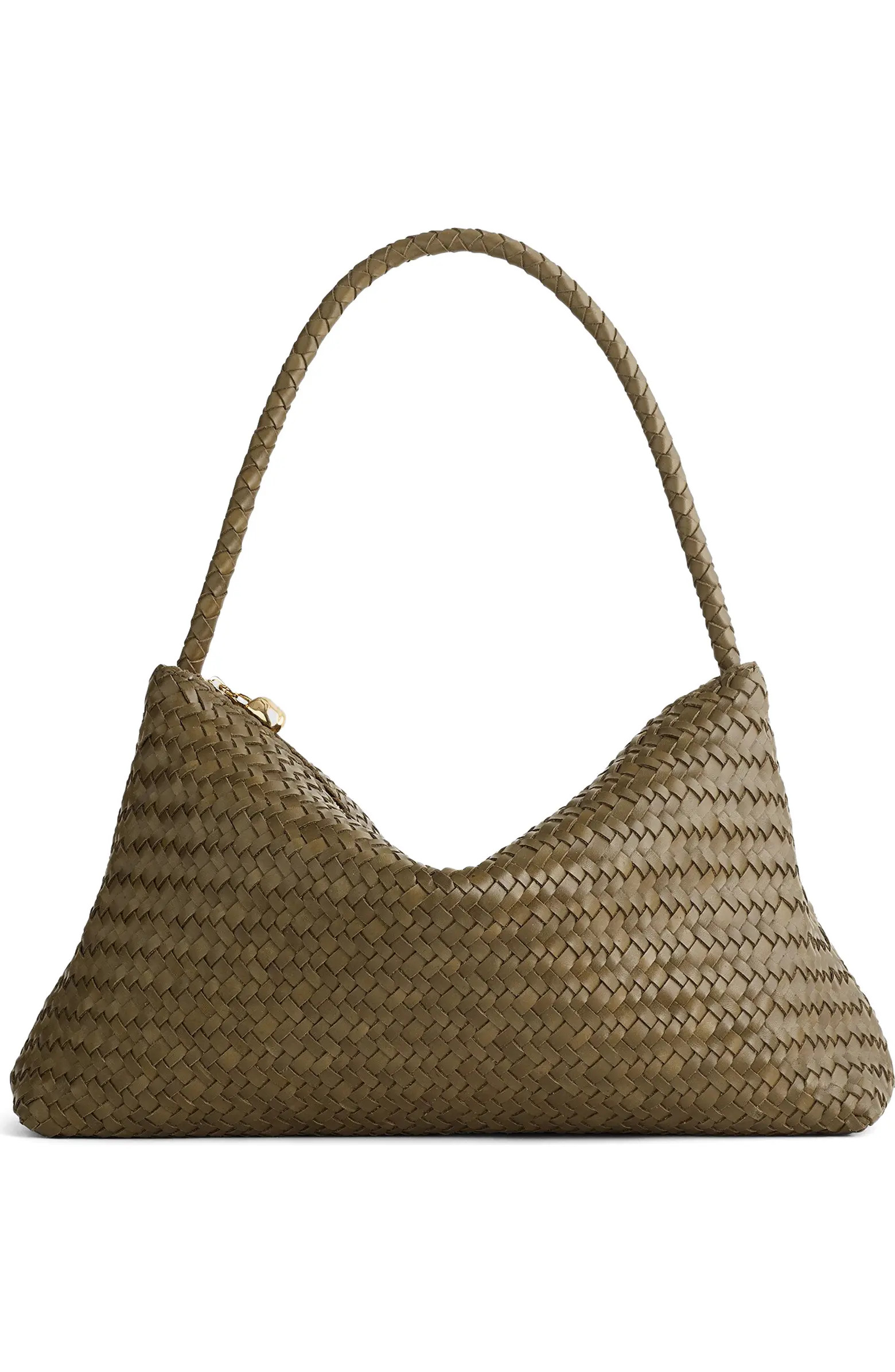 The Signature Woven Collection Leather Shoulder Bag | Nordstrom