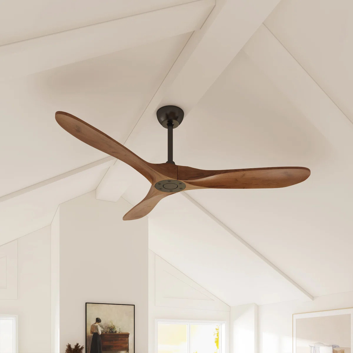 Dorilal 3 Solid Wood Blades Ceiling Fan With Remote Control | Wayfair North America