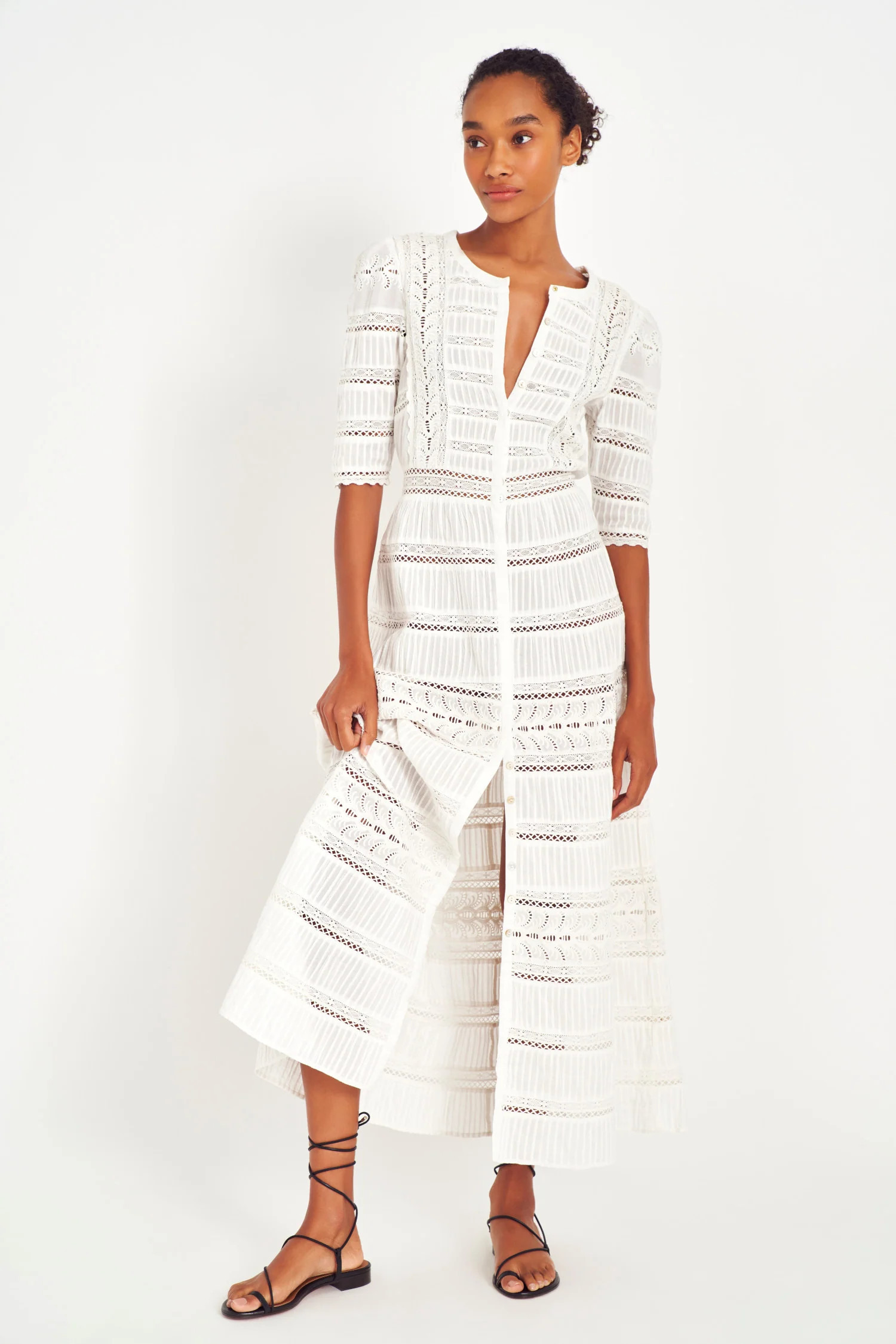 Flora Cotton Maxi Dress | LoveShackFancy