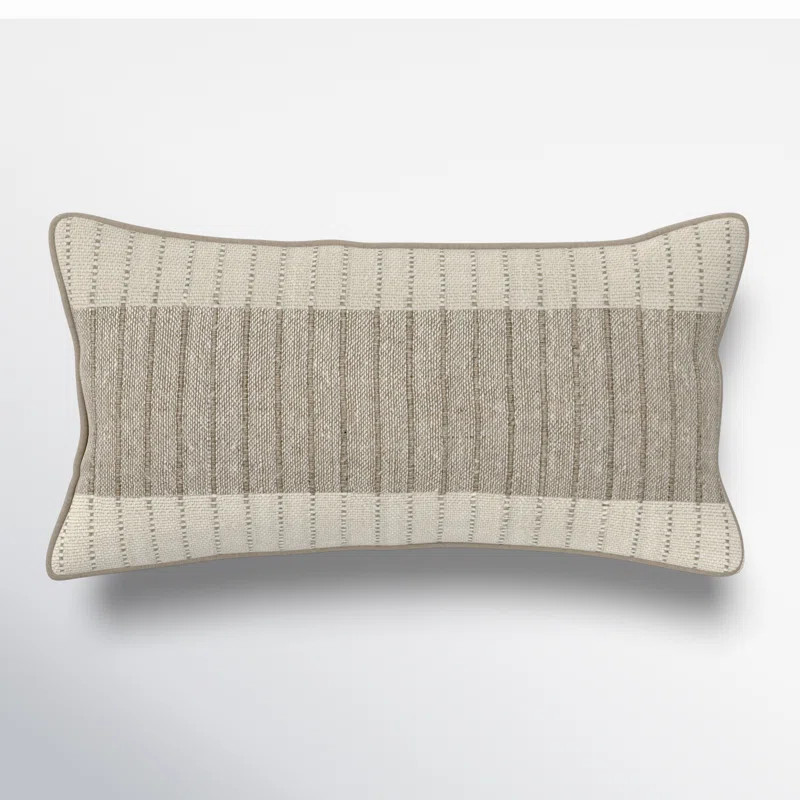Zelma Striped Linen Lumbar Throw Pillow | Joss & Main