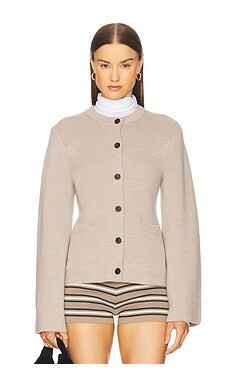 525 Catherine Wool Cardigan in Camel Heather from Revolve.com | Revolve Clothing (Global)