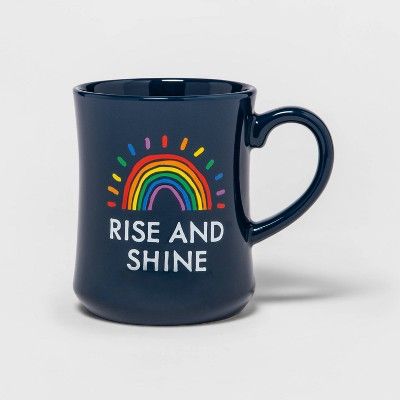15oz Rise & Shine Diner Mug Navy - Pride | Target