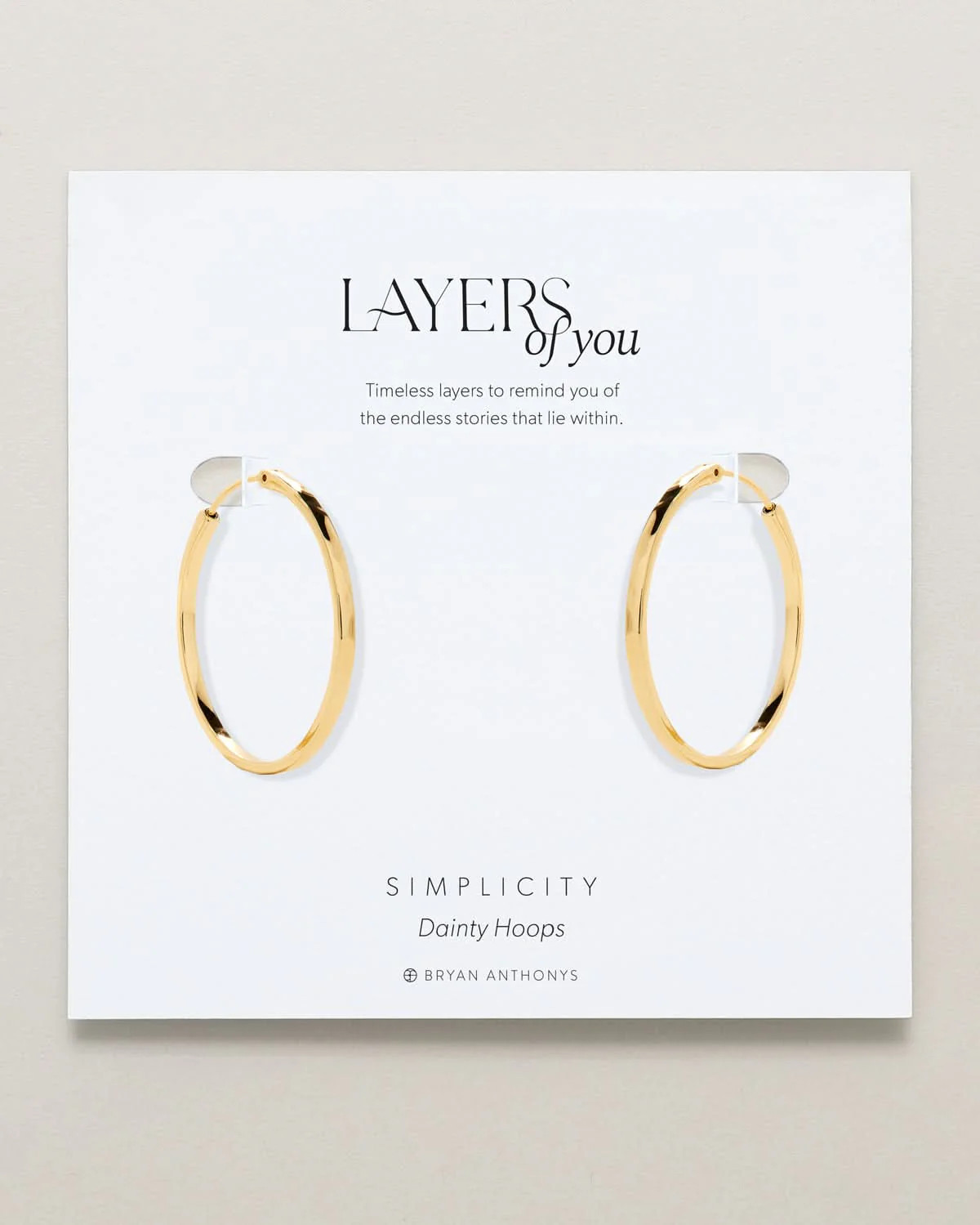 Simplicity Dainty Hoop Earrings | Bryan Anthonys