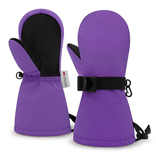 Kids Mittens Winter Waterproof Girls Ski Snow Gloves 4-7 Years | Amazon (US)