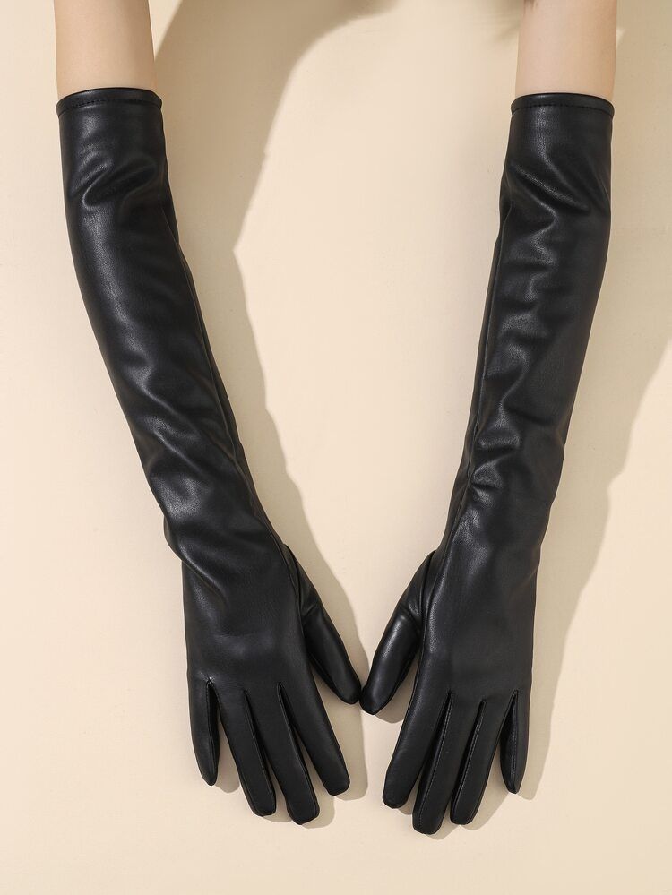 Solid Long Gloves | SHEIN