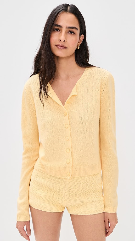 Clara Cashmere Crew Cardigan | Shopbop
