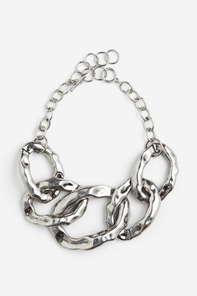 Chunky Necklace - Silver-colored - Ladies | H&M US | H&M (US + CA)