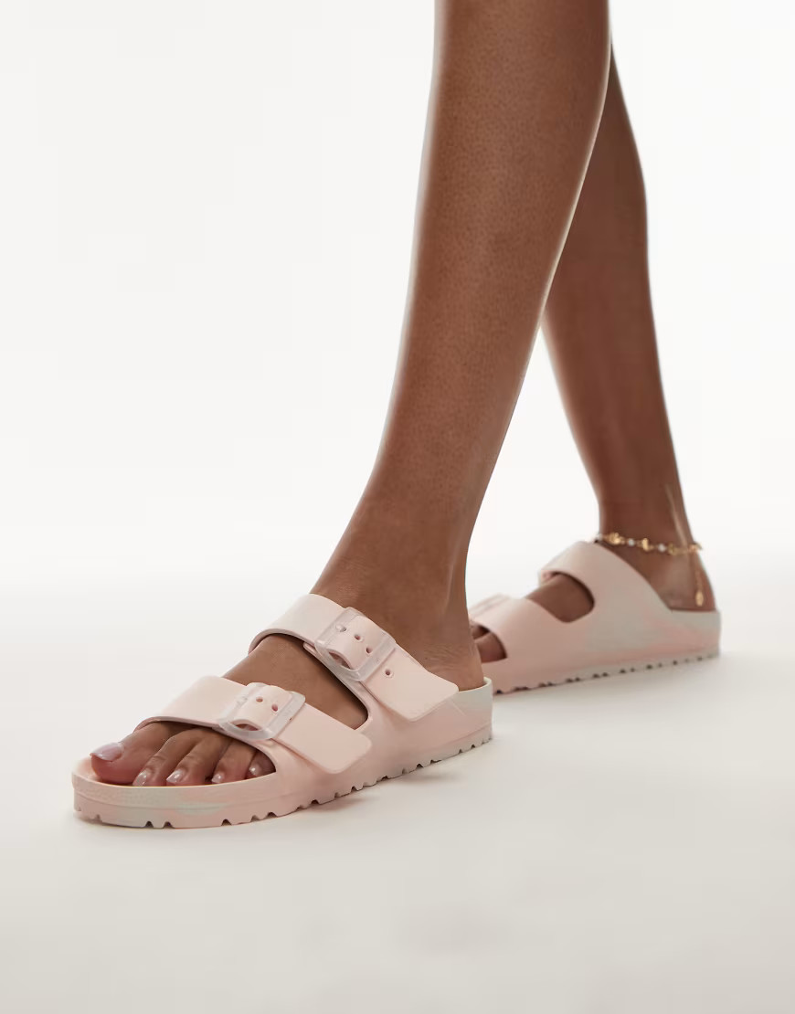 Birkenstock Arizona EVA sandals in pink multi | ASOS (Global)