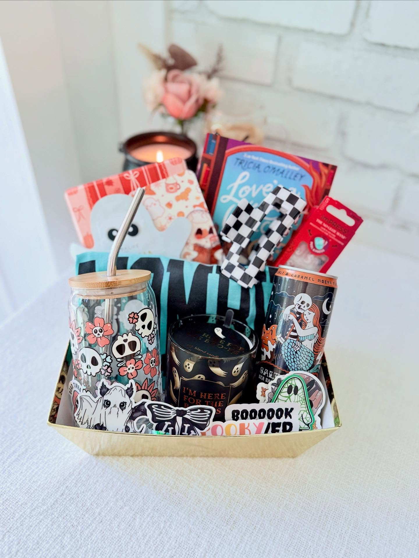 ✨Boo Basket Inspo✨

Not me over here making myself a Boo Basket. 😂 Okay not really, but I do love making Boo Baskets for my daughters every year and it got me to thinking what would I want in a Boo Basket if I got one? 

Share this with someone who you think will make you a Boo Basket. I'm looking at you boyfriends, husbands, and kids...it maybe even make one for a friend.

✨What I Would Put in my Basket✨

🧡 Iced coffee cup - because it's still in the high 80s here  
🖤 Halloween Bookish Candle - to give those spooky vibes  
🧡 Iced coffee from - obviously you need something to put in the cup 
🖤 Lots of stickers - you can never have too many 
🧡 Themed face mask and checkered hair clip - because we all deserve a little self care 
🖤 Clear ghost bookmark - seriously this is the most adorable bookmark and it will probably make me read more  
🧡 Ghost and candy corn bookmark - you can't have too many bookmarks either 
🖤 Mombie shirt - we all need a good themed shirt  
🧡 Cute Kindle Case - have to get the Fall vibes just right  
🖤 Fun witchy read with cute sprayed edges - because we all need a new book 
🧡 Halloween press-on nails - I actually got my daughter matching ones for her basket 

Here are some discount codes if you want to grab any of these items! 

The Hiking Hounds Co - Danibooks
The Love Bound Edit - Ds15
Fabled and Found - Danielle15

#LTKSeasonal #LTKHalloween #LTKOver40