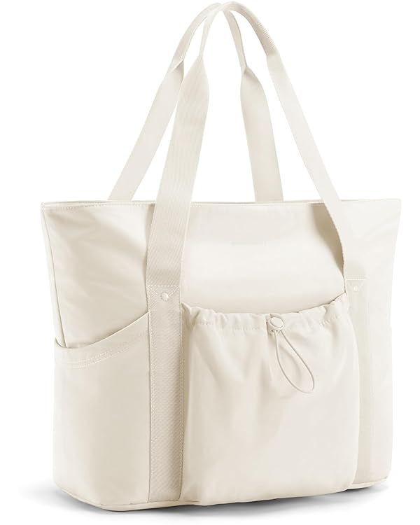 BAGSMART Women Foldable Tote Bag, Large Tote Bag for School Shoulder Bag Handbag for Travel, Work... | Amazon (US)