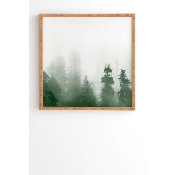 Nature Magick Forest Adventure Bamboo Framed Wall Art Green - Deny Designs | Target