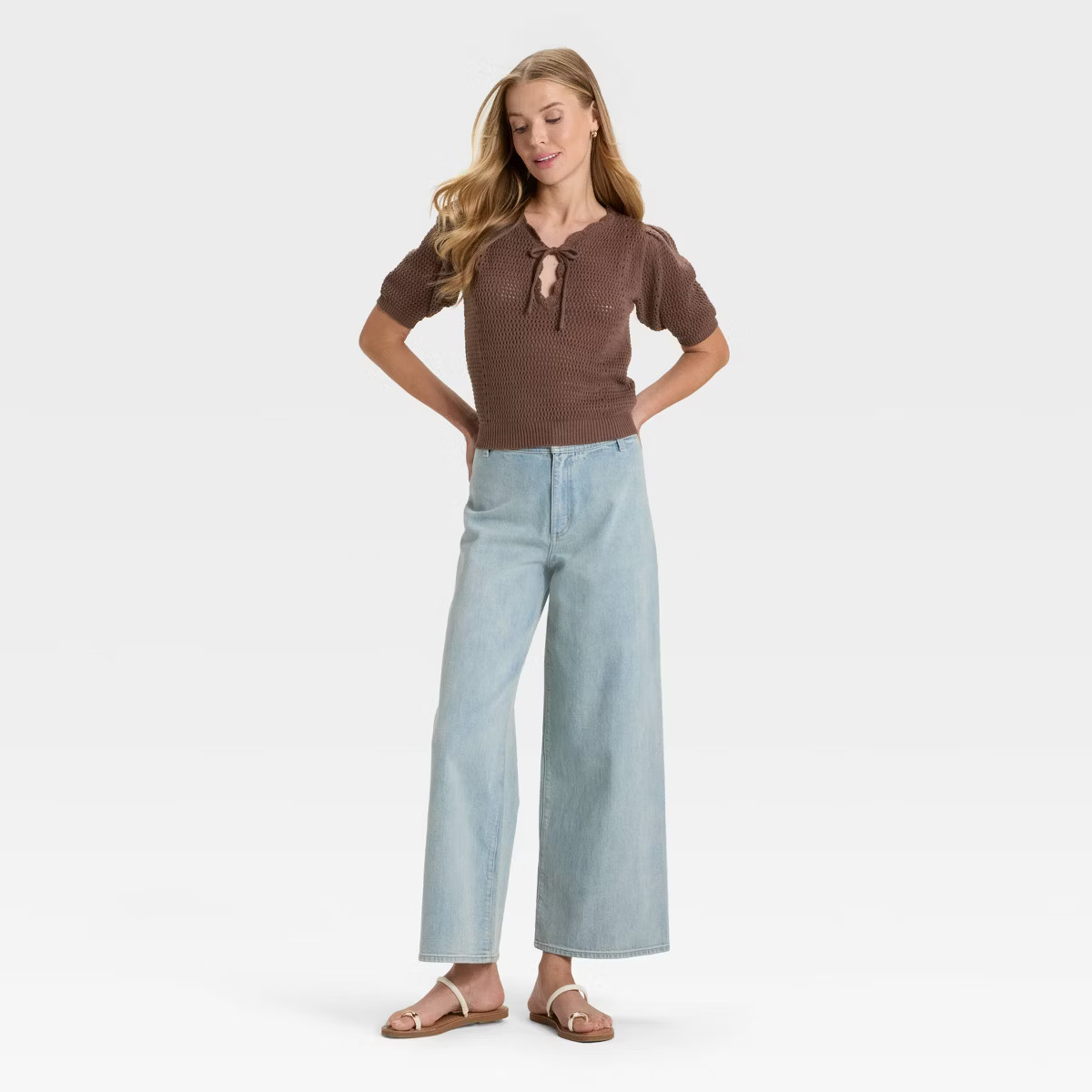 Women's Short Sleeve V-Neck Pullover Sweater - Universal Thread™ | Target