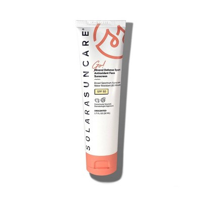 Solara Suncare Go! Mineral Defense Sport Antioxidant Face Sunscreen Lotion - SPF 50, Vegan & Paraben-Free, 1.7 fl oz | Target