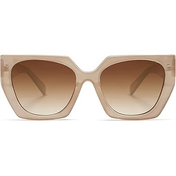 SOJOS Trendy Oversized Polarized Sunglasses Womens Big Square Cateye Sunnies, Lentes de sol para ... | Amazon (US)