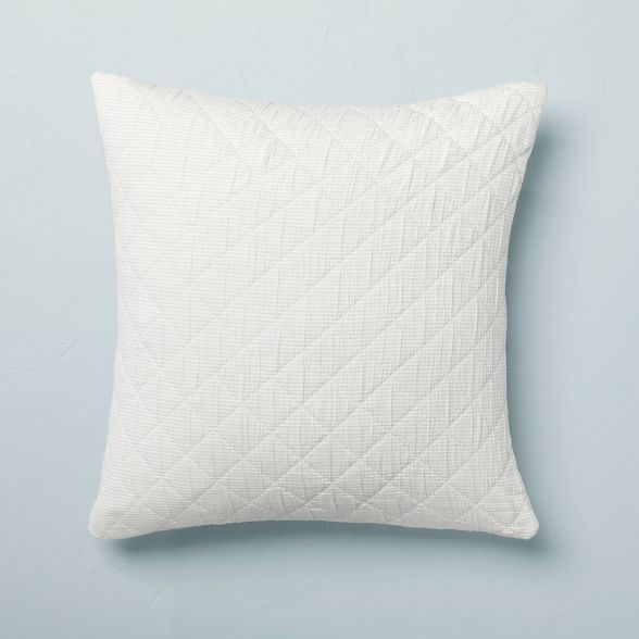 Diamond Stripe Matelassé Pillow Sham - Hearth & Hand™ with Magnolia | Target