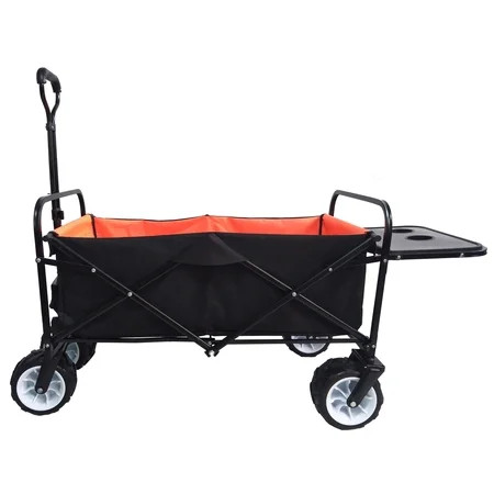 Folding Wagon Collapsible Outdoor Utility Wagon Heavy Duty Folding Garden Portable Hand Cart Drink H | Walmart (US)