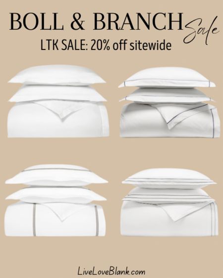 Boll and branch 
LTK sale save 20% off site wide
@ltkfind 
#liveloveblank



#LTKhome #LTKHoliday #LTKSale