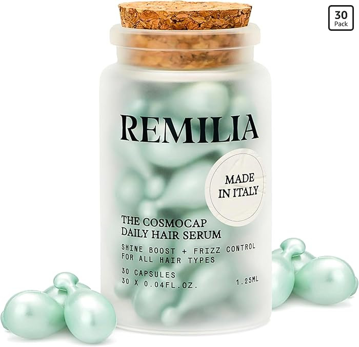 Remilia The Cosmocap Daily Hair Serum with Pro-Vitamin B5, Silk Protein & Keratin Amino Acids -Li... | Amazon (US)