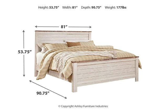 Willowton Queen Panel Bed | Ashley Homestore