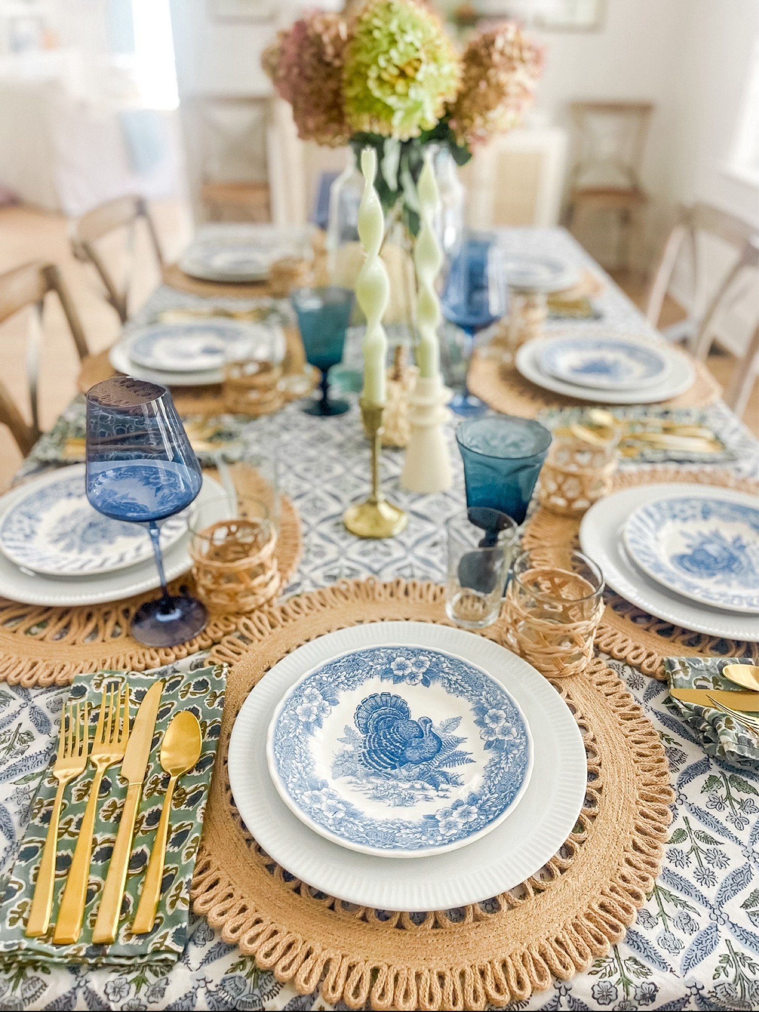 Classic coastal Thanksgiving | blue & white 

#LTKHome #LTKHoliday