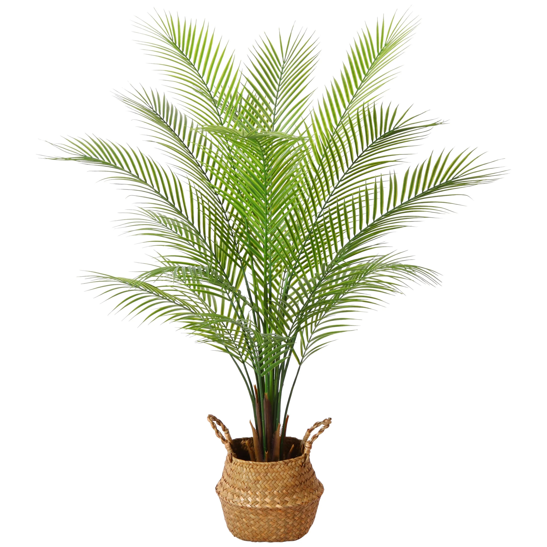 4 ft Artificial Palm Plants in Basket Fake Plants Artificial Paradise Palm Plant Faux Trees for H... | Walmart (US)