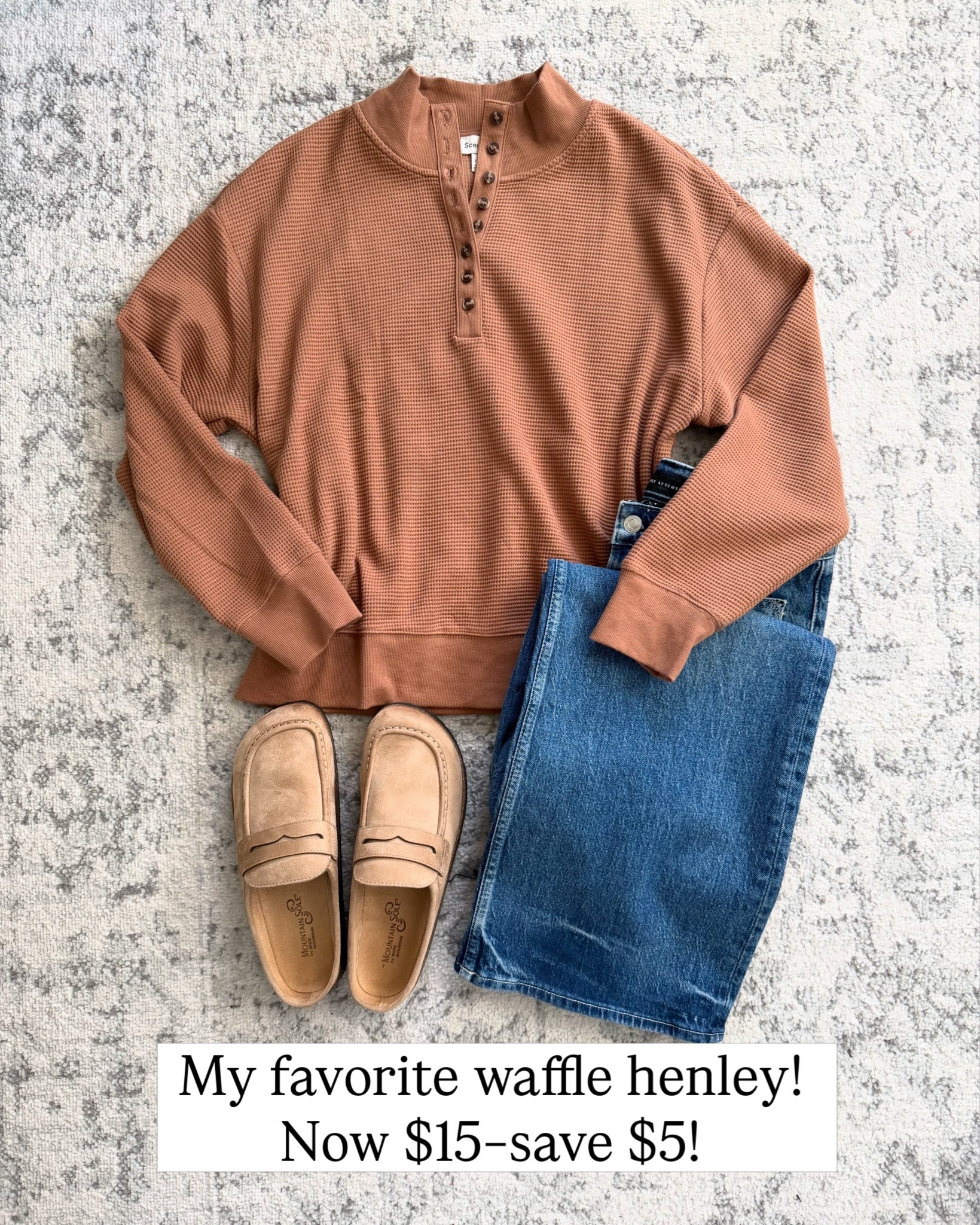 Favorite Walmart casual top to wear with jeans, layer with vests. Fit tts, size up if you want it oversized. #walmartfashion

#LTKOver40