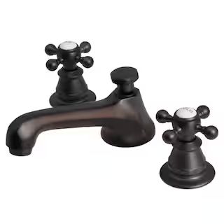 Water Creation 8 in. Widespread 2-Handle Century Classic Bathroom Faucet in Oil Rubbed Bronze wit... | The Home Depot