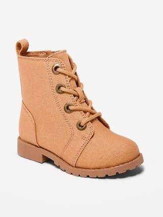 Canvas Combat Boots for Toddler Girls | Old Navy (US)