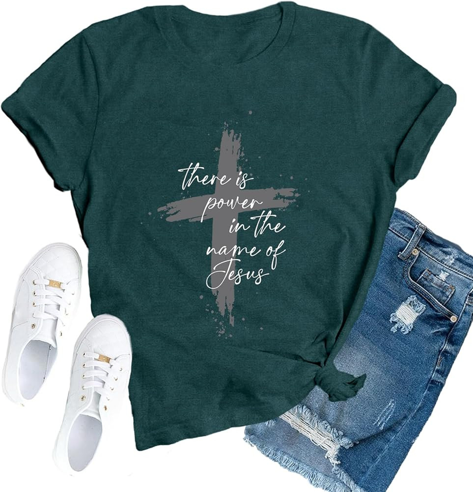 Jesus Shirts for Women Christian Love Like Jesus T-Shirt Faith Religious Tees | Amazon (US)