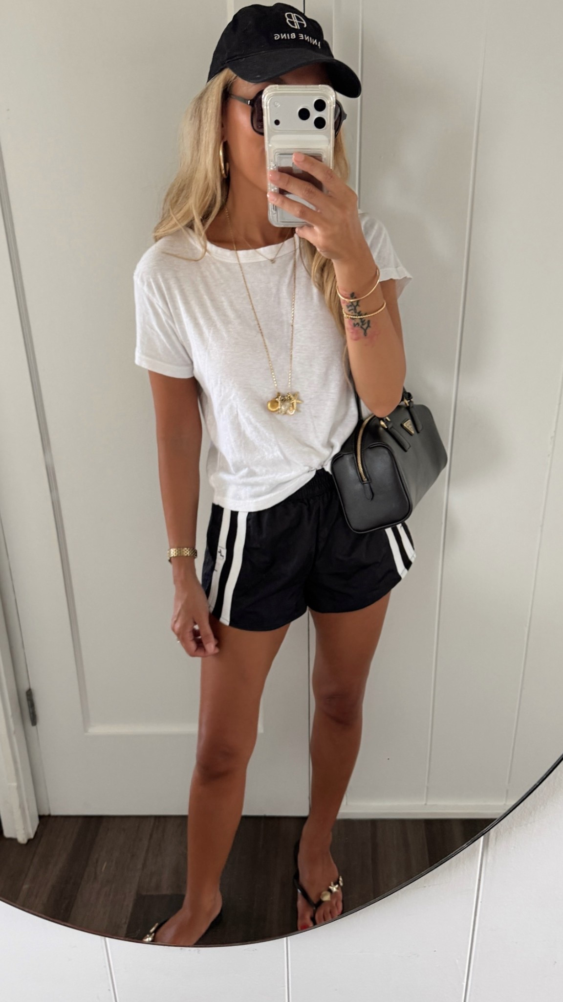 Last day but these shorts are so convenient and on-trend! Wearing an xxs shorts, xs tee.

#LTKmomlife #LTKPetite #LTKOver40