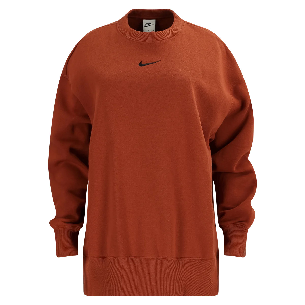Nike Sportswear Phoenix Fleece Women's Oversized Crew-Neck Sweatshirt-burnt orange-s | SOCCER.com