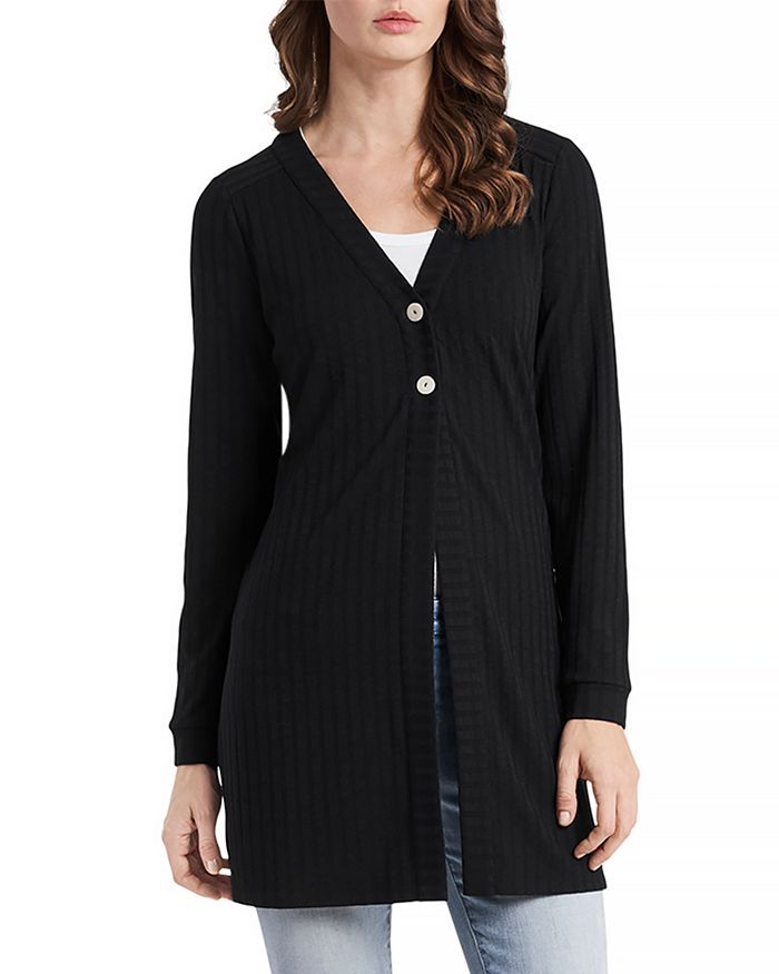 Ribbed Long Cardigan | Bloomingdale's (US)