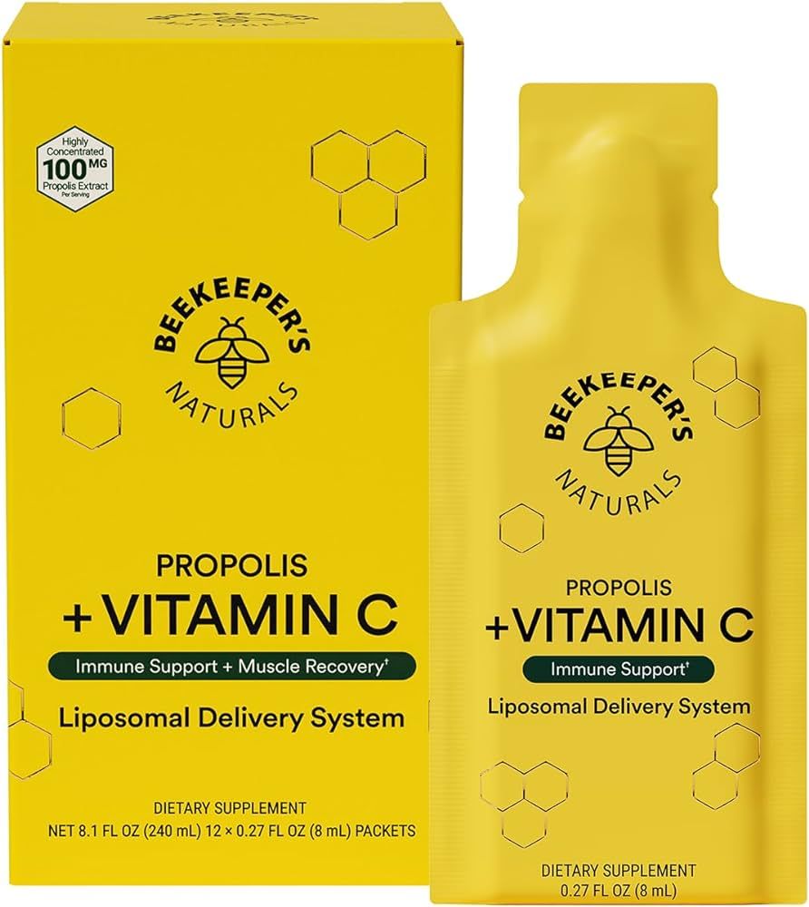 Propolis Liposomal Vitamin C by Beekeeper's Naturals, 1000mg Vitamin C, Propolis & Organic Honey,... | Amazon (US)