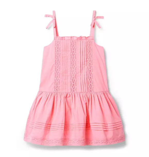 Lace Trim Dropwaist Dress | Janie and Jack