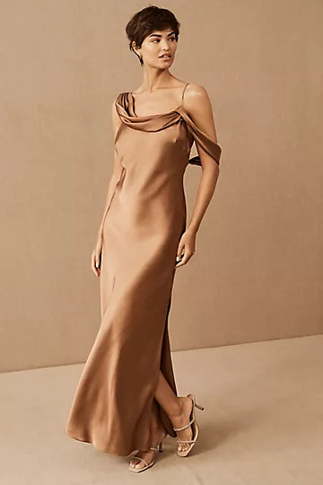 Draped Off The Shoulder Maxi Dress | Anthropologie (US)